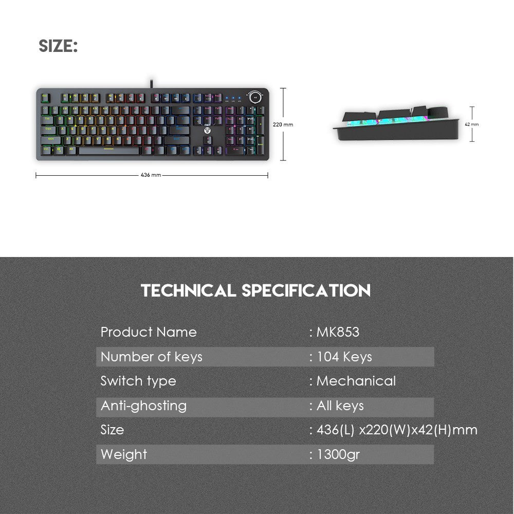 Fantech | Mk853 Maxpower Rgb Mechanical Gaming Keyboard | SAKURA EDITION Fantech | Mk853 Maxpower Rgb Mechanical Gaming Keyboard | SAKURA EDITION