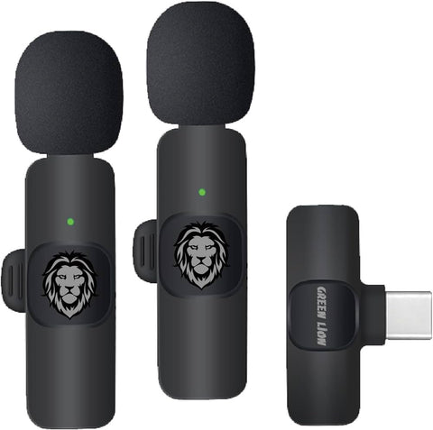 Green Lion Wireless Microphone - Black