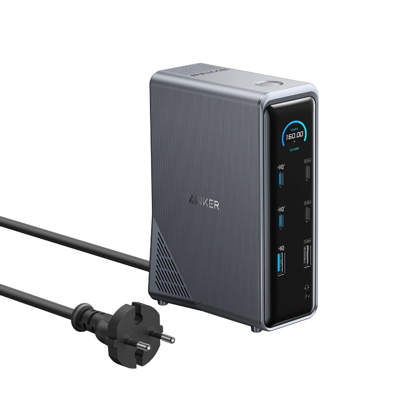 Prime Charging Docking Station (14-in-1, Dual Display, 160W)