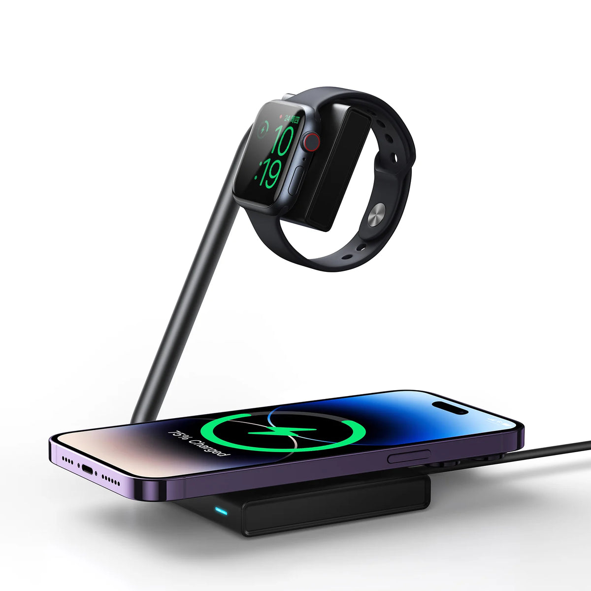 Joyroom 2 in 1 Foldable Wireless Charger-Black | JR-WQN05