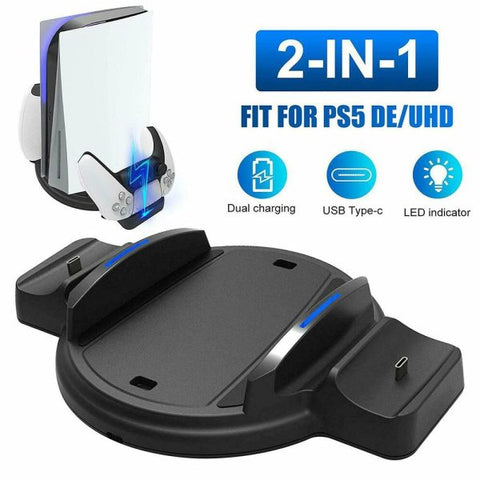 SND-465 dual Controller Charging Dock & Console Stand For P5
