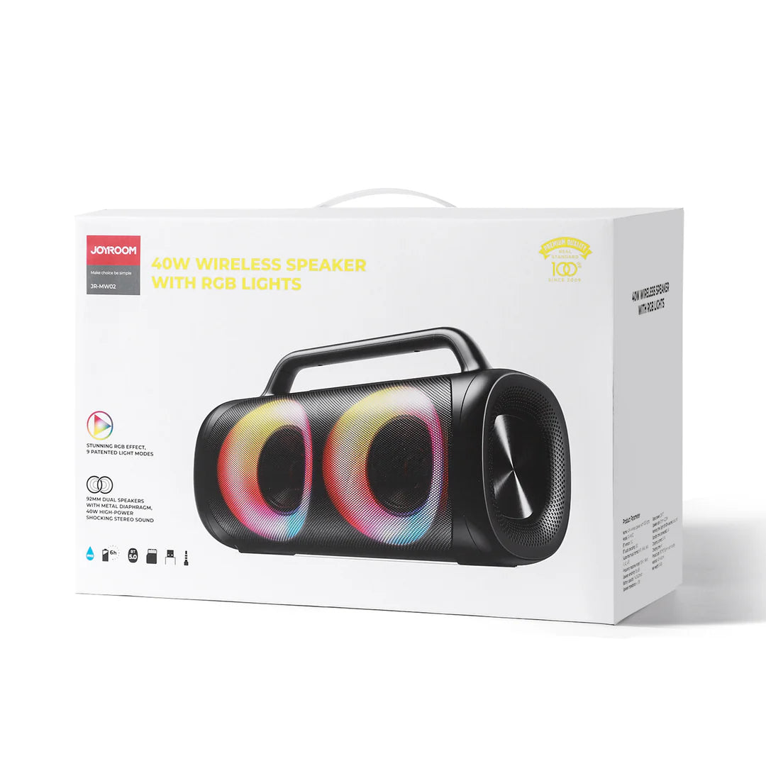 Joyroom | JR-MW02 | 40W Bluetooth Wireless Speaker with RGB lights