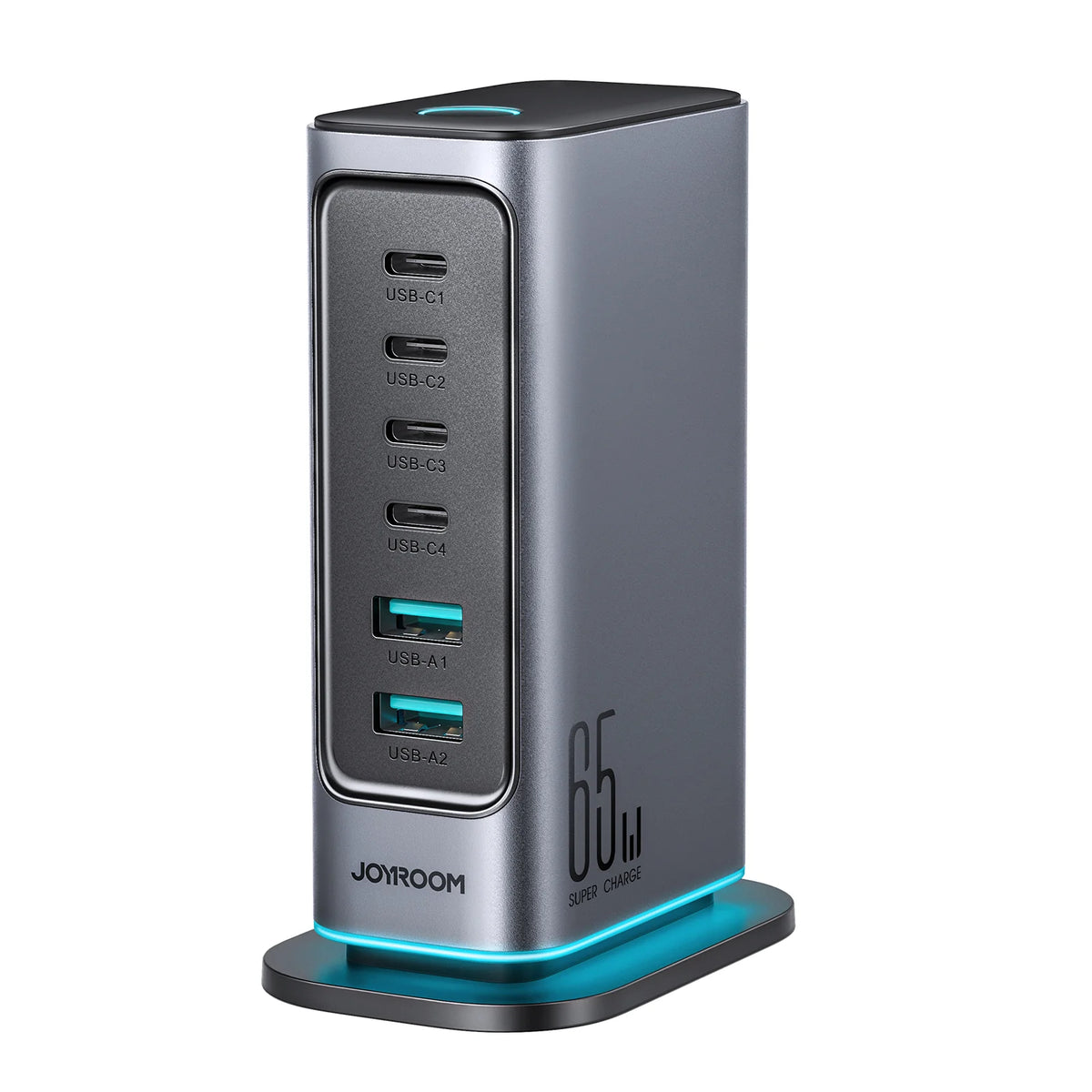 JOYROOM | JR-TCM02 65W Multi-port Charger-Dark Gray