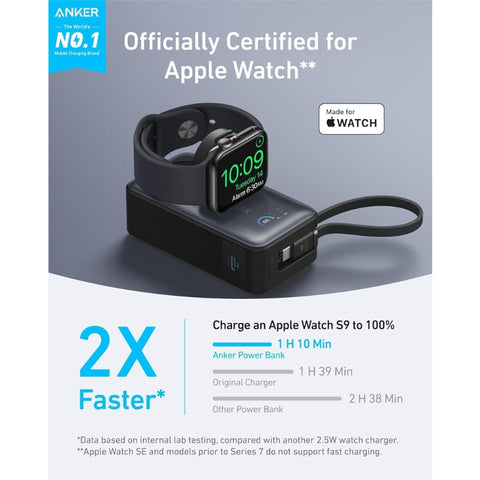 MagGo Power Bank (10K, 35W, For Apple Watch)