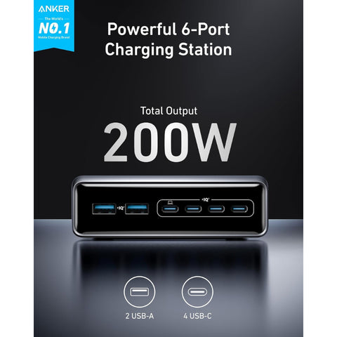 Prime Charger (200W, 6 Ports, GaN)