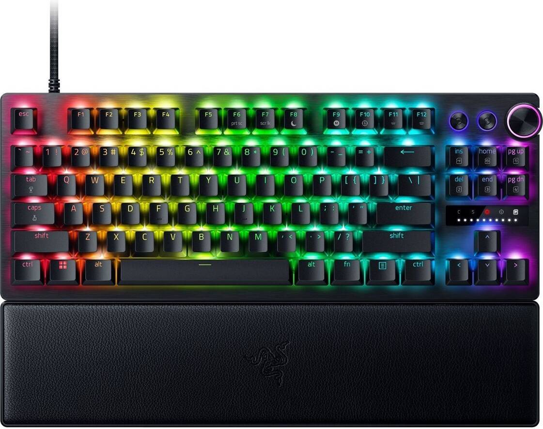 Razer (RZ03-04980100-R3M1) Huntsman V3 Pro Tenkeyless Optical Gaming Keyboard - RGB - Black