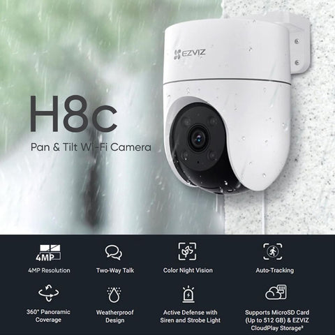 Ezviz H8c 2K Pan & Tilt Wi-Fi Camera