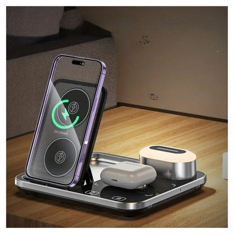 4-in-1 RGB Magnetic Foldable Wireless Charger