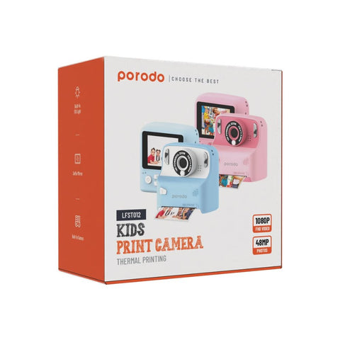 Porodo Lifestyle Kids Print Camera Thermal Printing 1080P
