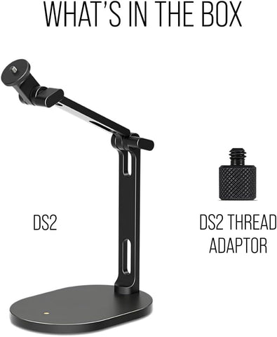 RØDE DS2 Desktop Studio Arm for Microphones, Cameras, Smartphones, Lights and Other Accessories (up to 900g)