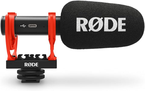 Rode VideoMic GO II Camera-Mount Lightweight Directional Microphone,Black