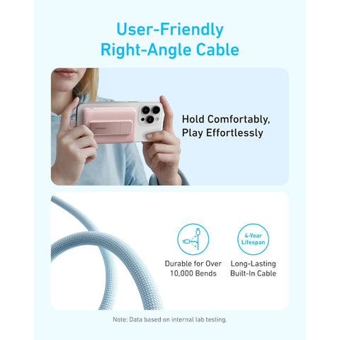 Power Bank (10K, Magnetic, Built-In USB-C Cable)