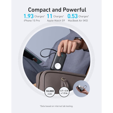 MagGo Power Bank (10K, 35W, For Apple Watch)