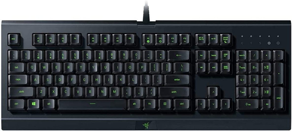 Razer (RZ03-02740600-R3M1) Cynosa Lite Chroma Gaming Wired Keyboard - Green Switches - Black