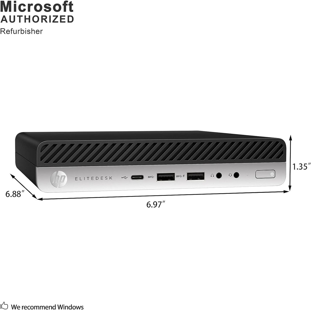 HP(2GX75USABA) ELITE DESK MINI PC G3 I5-6500.8GB DDR4-120GB SSD