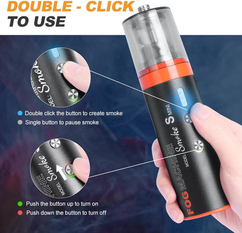LENSGO Smoke S Mini Fog Machine Smoke Machine with Remote Control