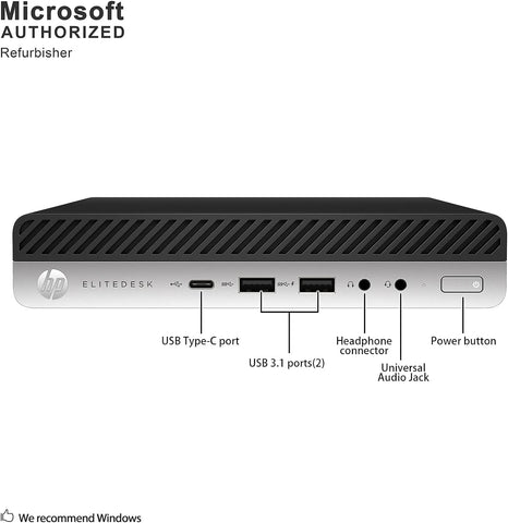 HP(2GX75USABA) ELITE DESK MINI PC G3 I5-6500.8GB DDR4-120GB SSD