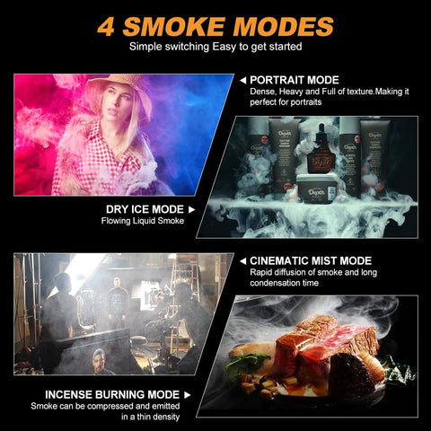 LENSGO Smoke S Mini Fog Machine Smoke Machine with Remote Control