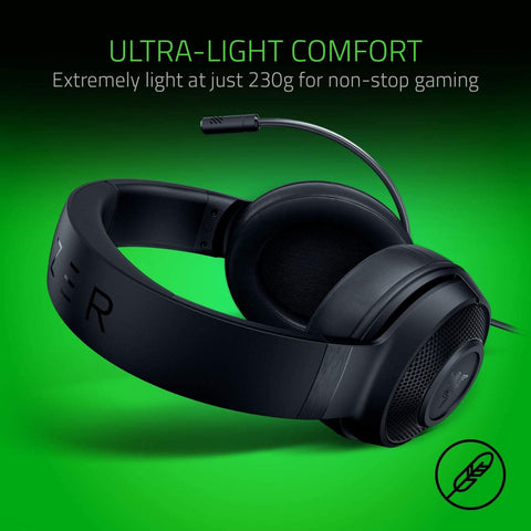 Razer (RZO4-02950100-R381) Kraken X Lite Wired Gaming Headset - Black