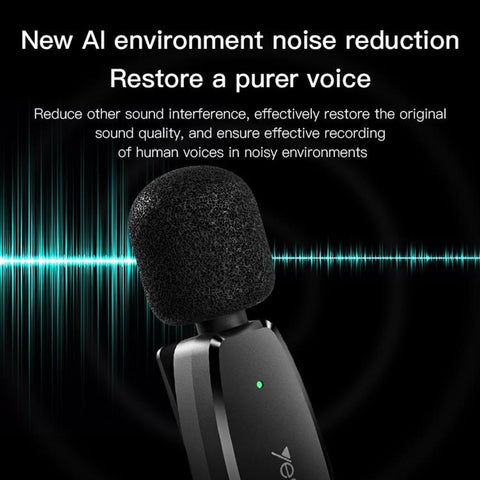 YESIDO KR11 Wireless Lavalier Microphone| Type-C