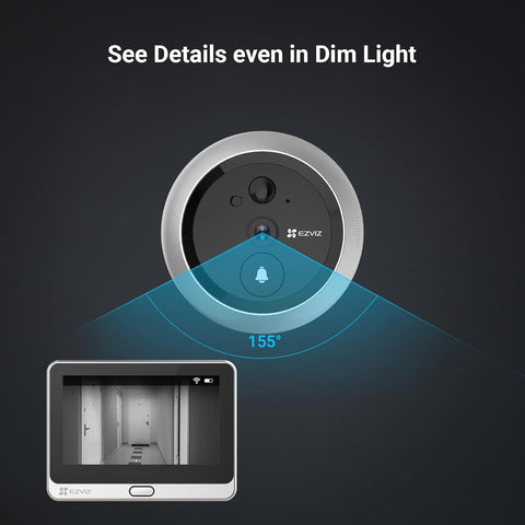 EZVIZ Door Peephole Camera - 1080P Video