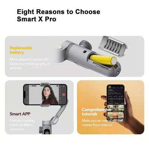 Smart X Pro Handheld Smartphone Gimbal 3-Axis