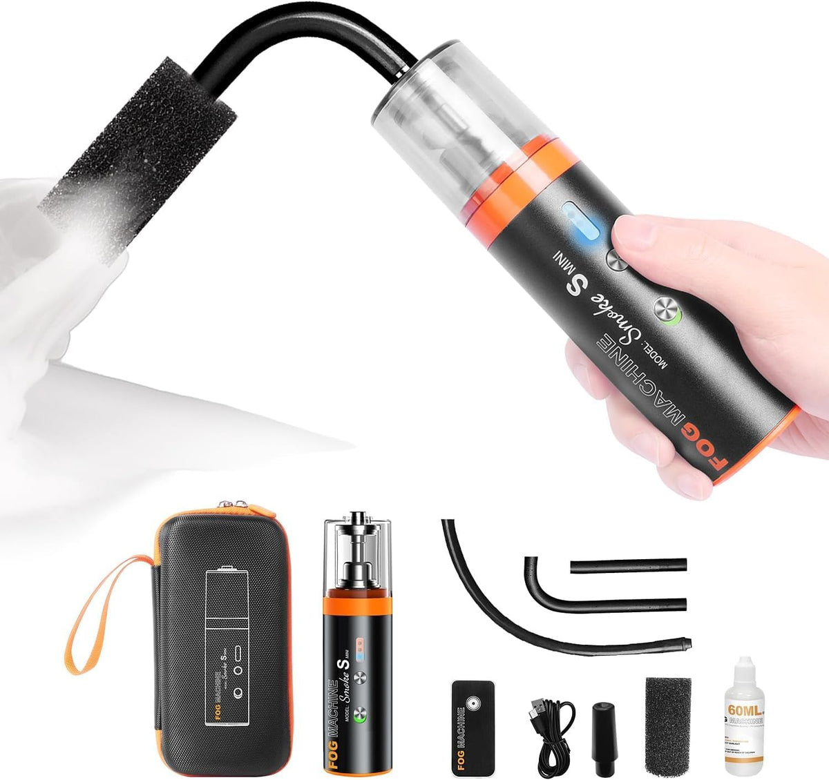 LENSGO Smoke S Mini Fog Machine Smoke Machine with Remote Control