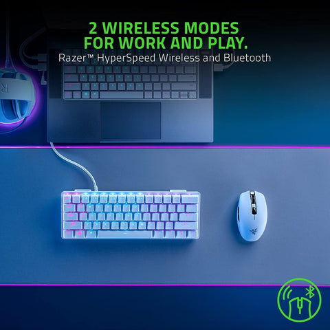 Razer (RZ01-03730400-R3G1) Orochi V2 Wireless/Bluetooth Gaming Mouse - White