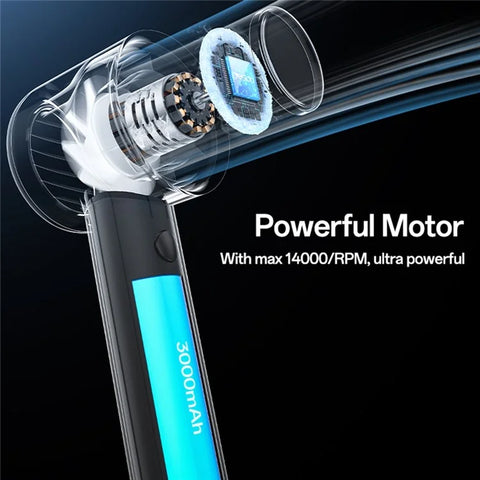YESIDO YF14 5 Speeds Adjustable 14000 RPM Turbo Fan Mini Hair Dryer