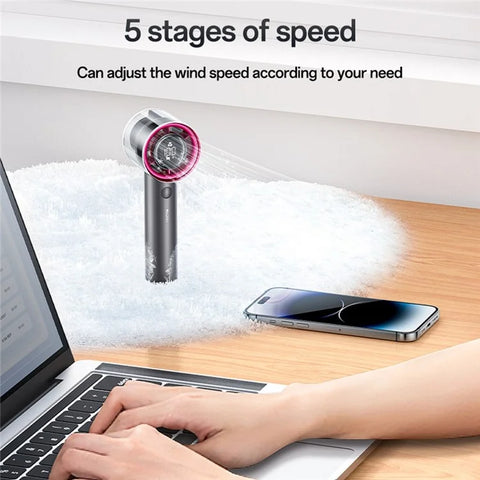 YESIDO YF14 5 Speeds Adjustable 14000 RPM Turbo Fan Mini Hair Dryer