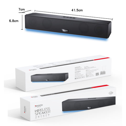 Yesido | YSW10 new Max 10W power rate with LED light Surrounded bass portable wireless speaker