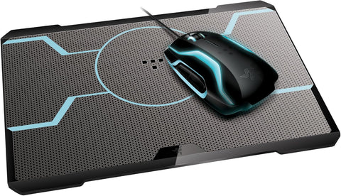 Razer (RZ84-00520100-B1G1) Tron Wired Gaming Mouse and MousePad Bundle - Black/Blue