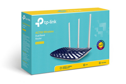 TP Link | AC750 Wireless Dual Band Router | Archer C20
