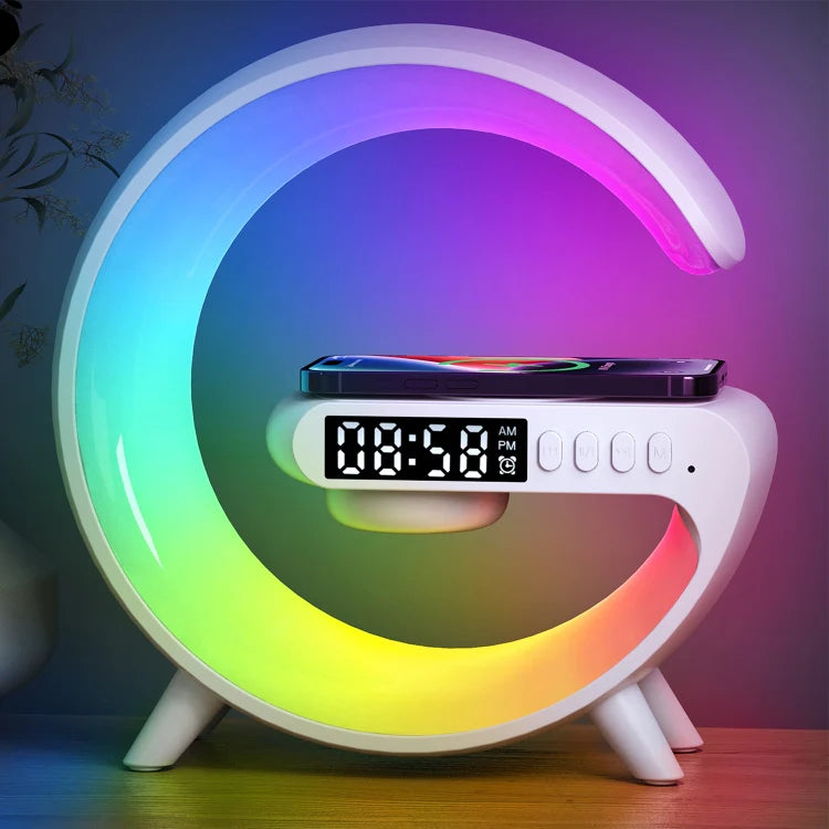 G69 G Shape Smart Bluetooth Speaker Support Wireless Charger