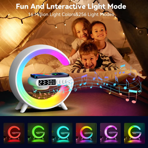 G69 G Shape Smart Bluetooth Speaker Support Wireless Charger