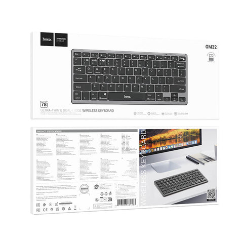 Hoco Rechargeable Dual Mode Wireless Keyboard | GM32