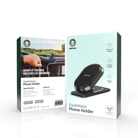 Green Lion | DashMate Phone Holder - Matte Black