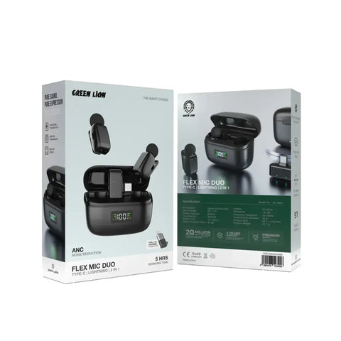 Green Lion Flex Mic Duo - Black