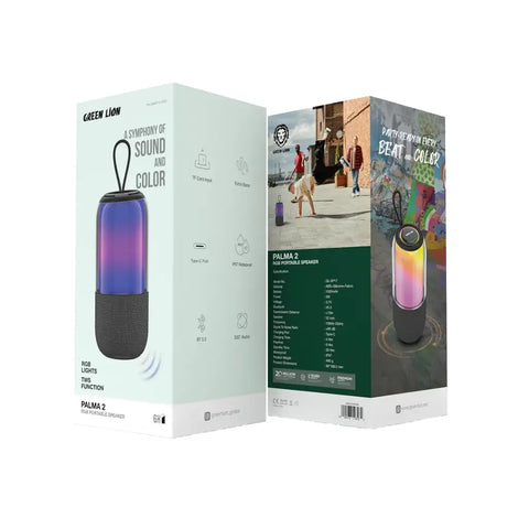 Green Lion Palma 2 RGB Portable Speaker - Black