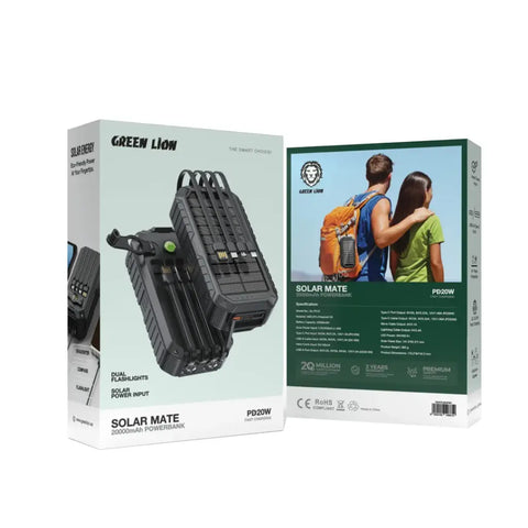 Green Lion | Solar Mate Power Bank 20000mAh