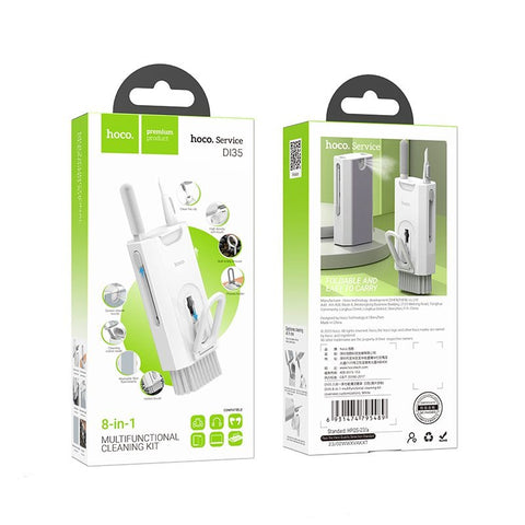 HOCO Multifunctional Swift Shine 8-in-1 Foldable Gadget Cleaning Set