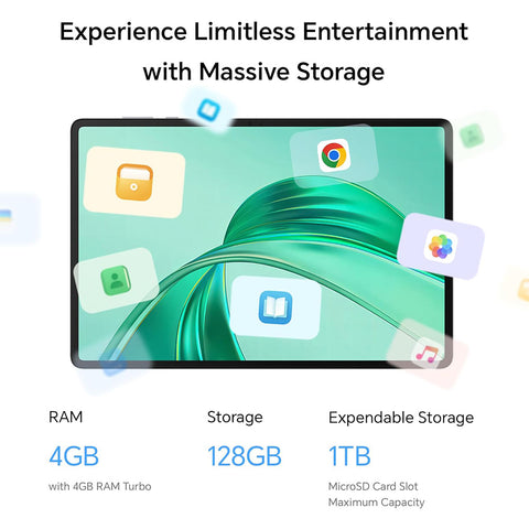 HONOR Pad X8a Wi-Fi Tablet with Free Flip-Cover | 128GB/8GB