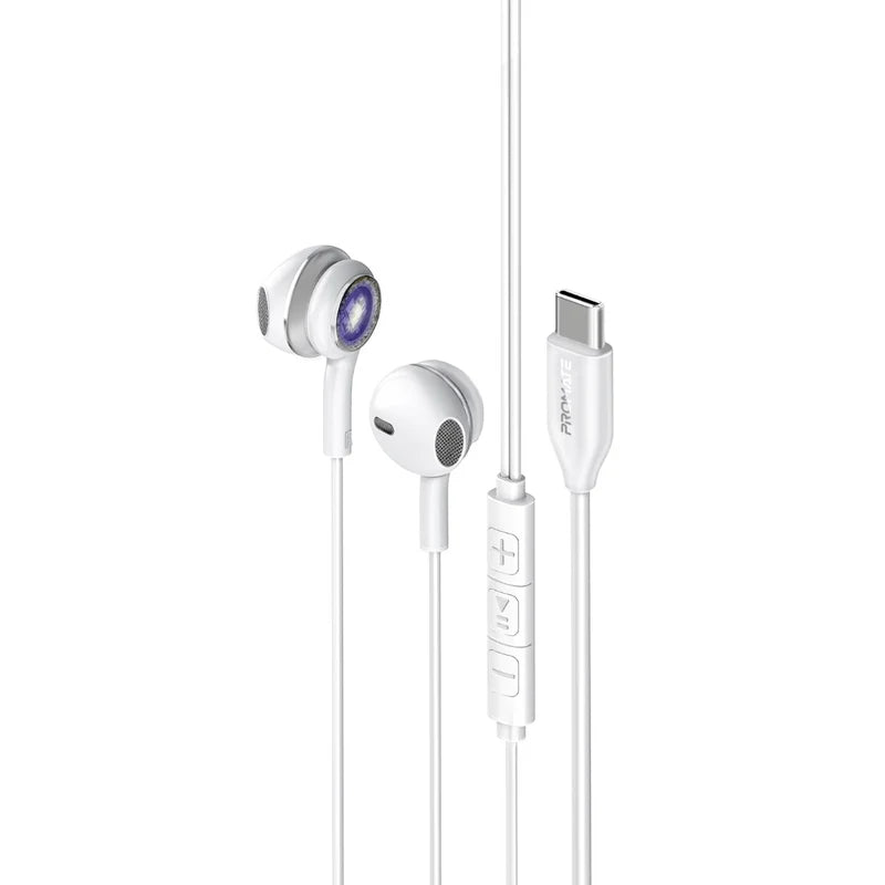 Promate | LumiBuds-C | Silver