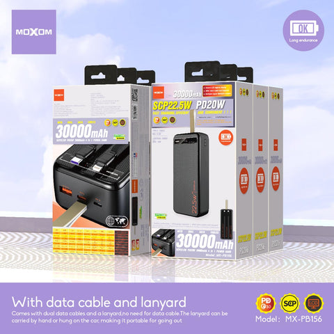 Moxom | PB156 Power Bank (30000mAh)