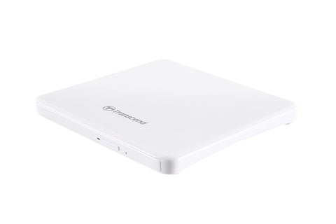 Transcend | Slim Portable DVD Writer | White