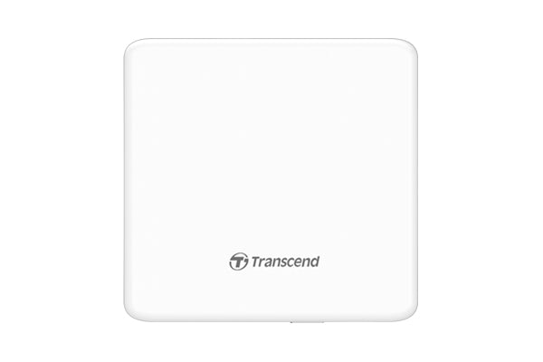 Transcend | Slim Portable DVD Writer | White