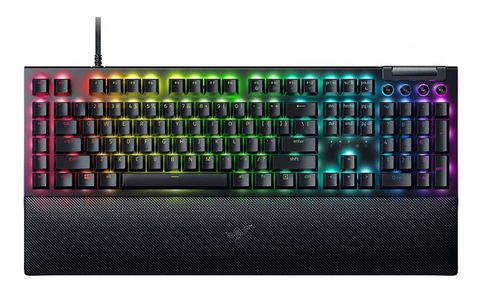 Razer (RZ03-04690100-R3M1) Blackwidow V4 Wired Gaming Keyboard - Green Switches - Black