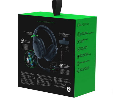 Razer (RZO4-04430100-R3M1) Barracuda X Wireless Gaming MultiPlatform Headset - Black