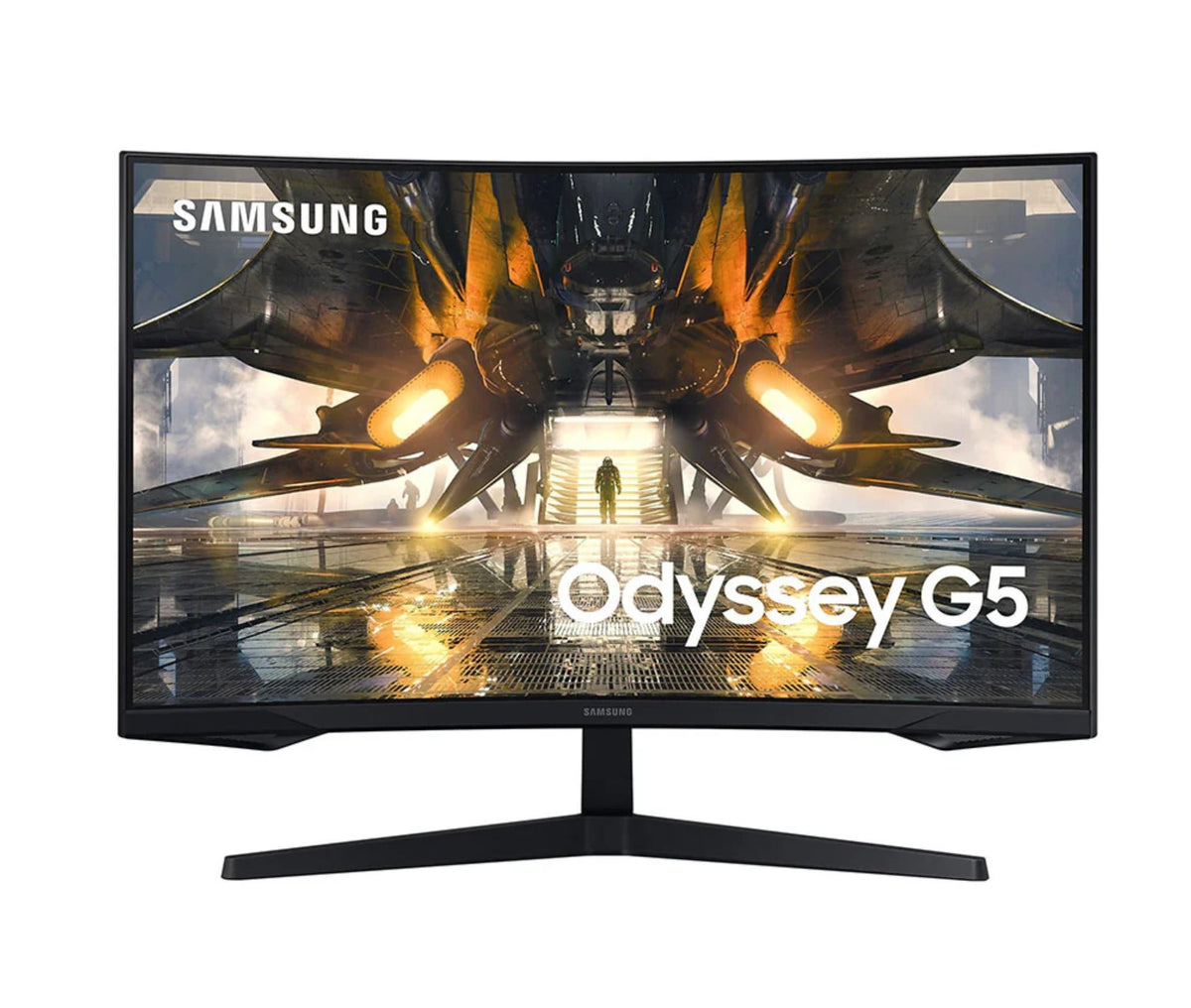 Samsung (S32AG550EM) 32" Odyssey G5 LED Curved Monitor QHD - VA - 165Hz - 1ms - Black SN: OHK2HNAW800042