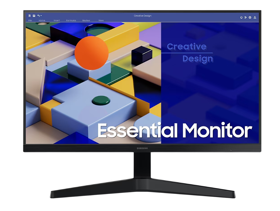 Samsung (S24C310EAM) 24" Essential Monitor 53 S31C Monitor FHD - IPS - 75Hz - 5ms - Black